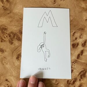 Monkey Illustration Art Print